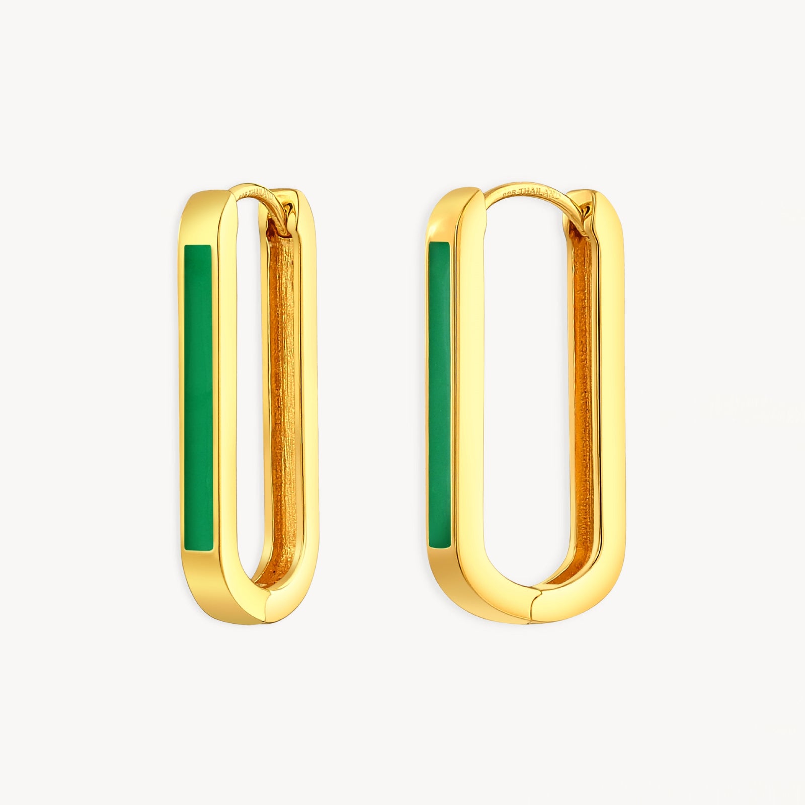 925 STERLING SILVER EARRINGS WITH ENAMEL