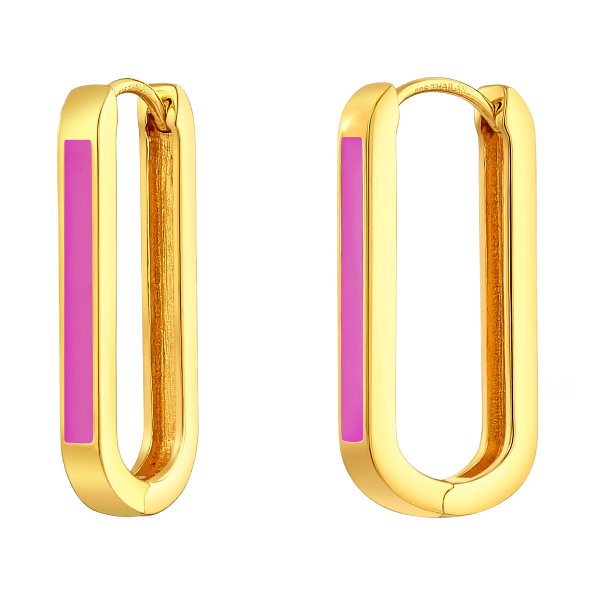 925 STERLING SILVER EARRINGS WITH ENAMEL