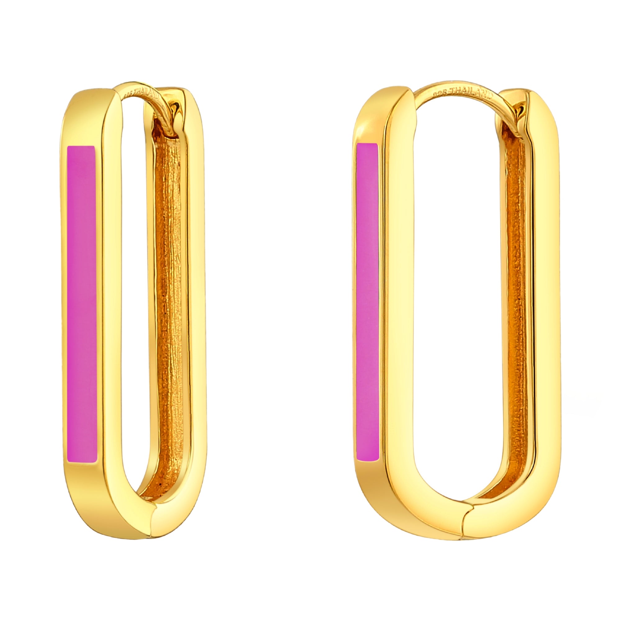 925 STERLING SILVER EARRINGS WITH ENAMEL