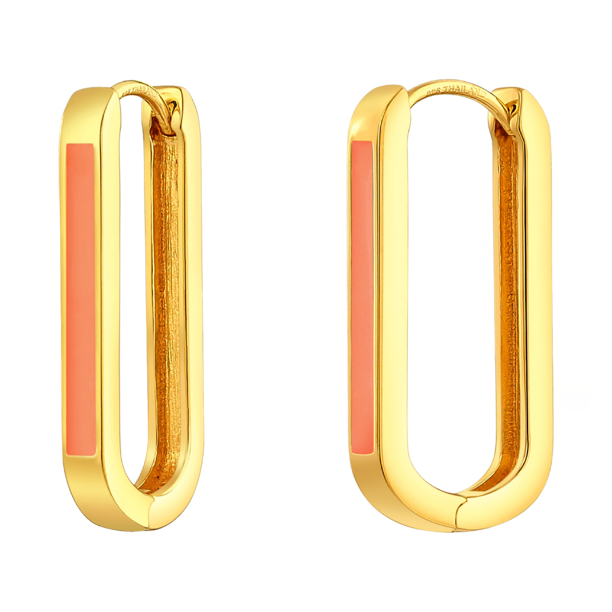 925 STERLING SILVER EARRINGS WITH ENAMEL