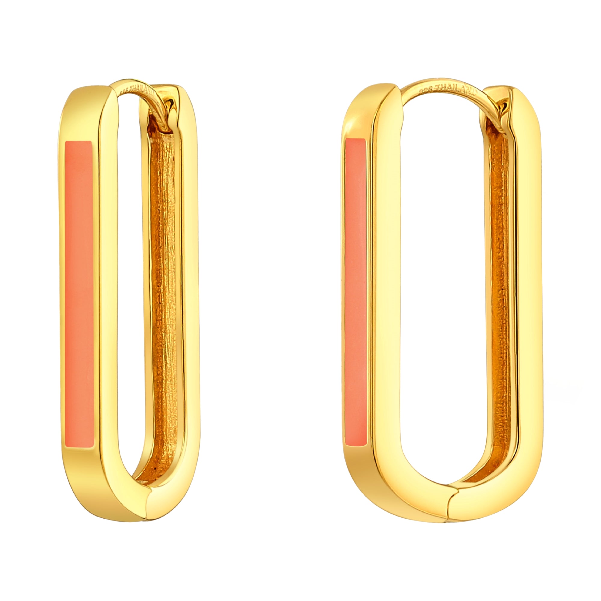 925 STERLING SILVER EARRINGS WITH ENAMEL