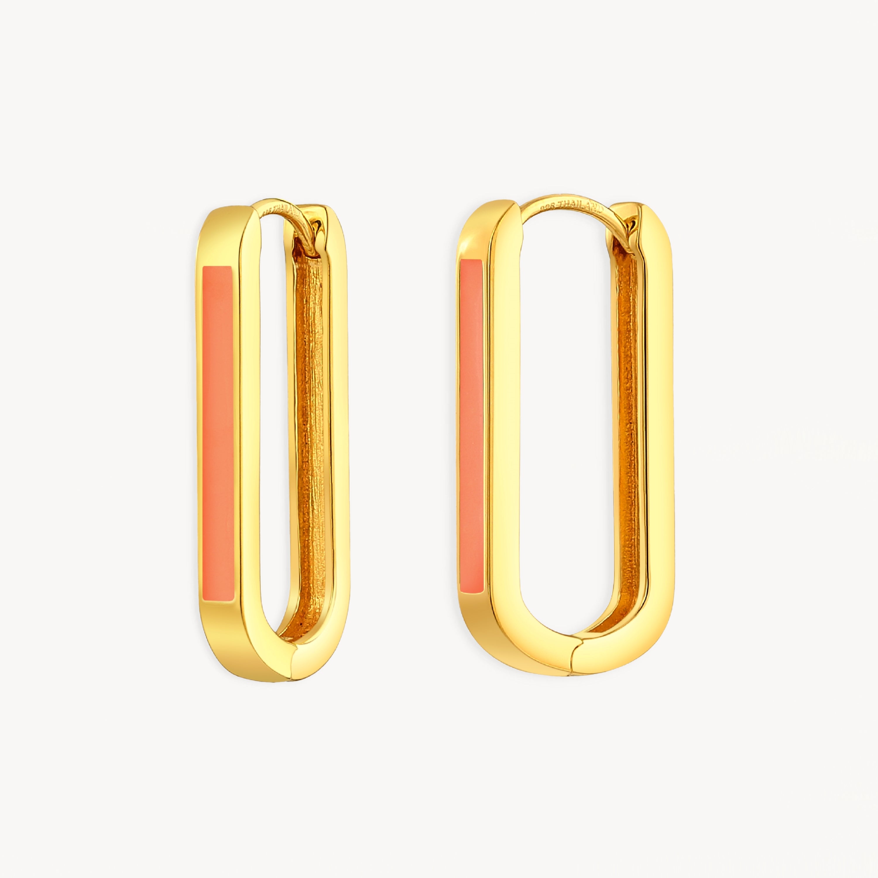 925 STERLING SILVER EARRINGS WITH ENAMEL