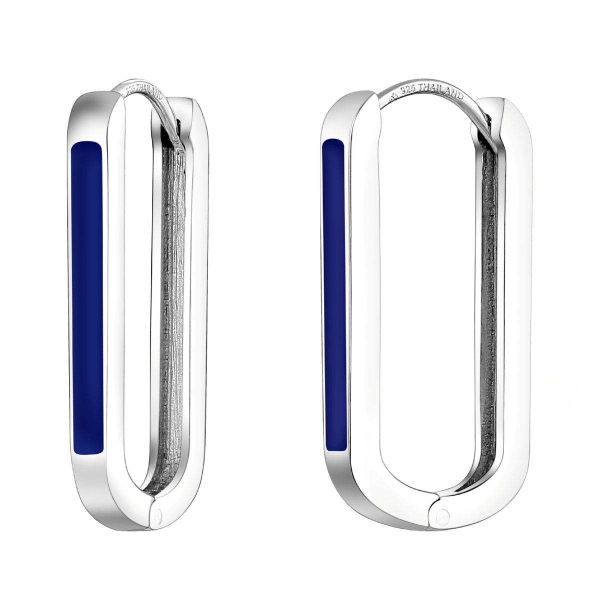 925 STERLING SILVER EARRINGS WITH ENAMEL