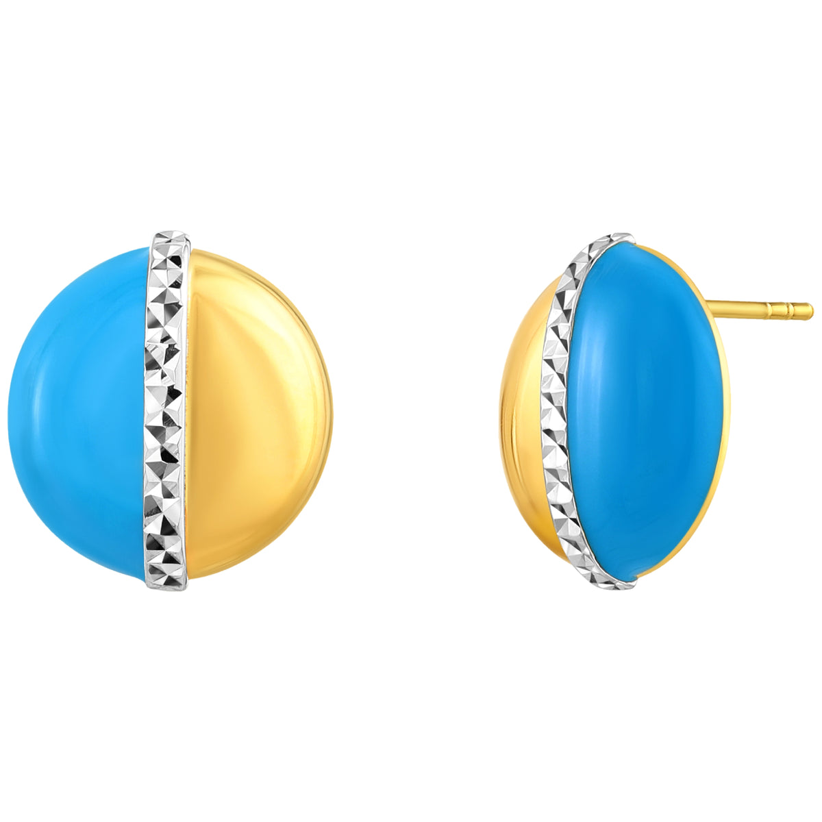925 STERLING SILVER EARRINGS WITH ENAMEL