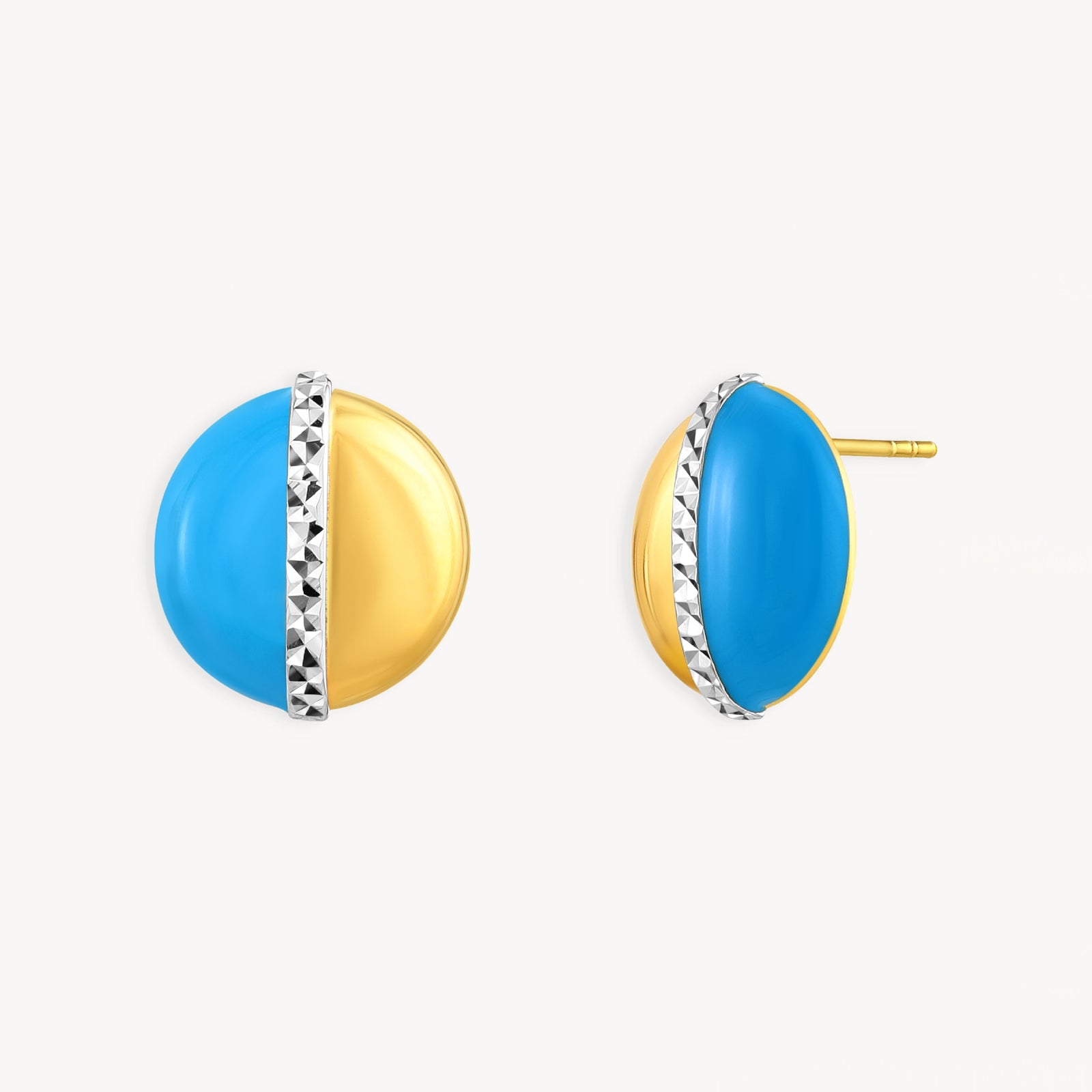 925 STERLING SILVER EARRINGS WITH ENAMEL