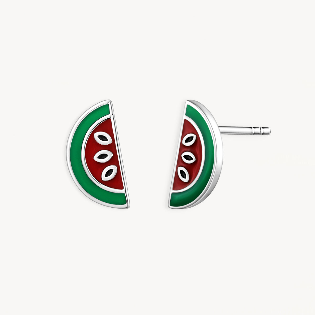 925 STERLING SILVER EARRINGS WITH ENAMEL