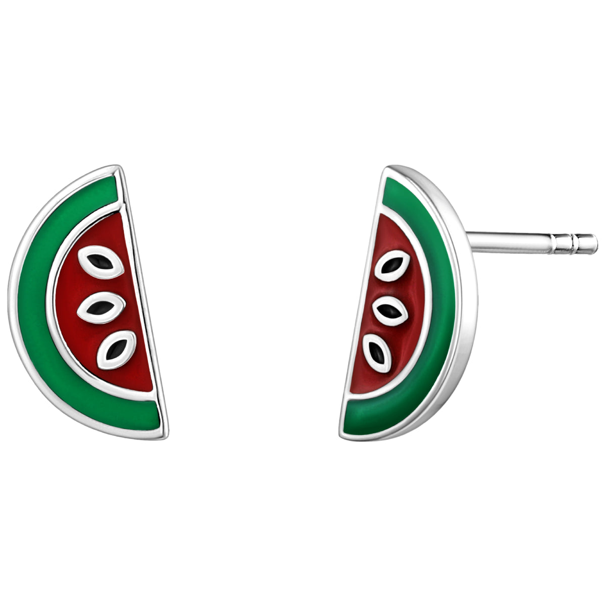 925 STERLING SILVER EARRINGS WITH ENAMEL