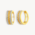 925 STERLING SILVER WITH EXQUISITE BRAID ROPE HUGGIES