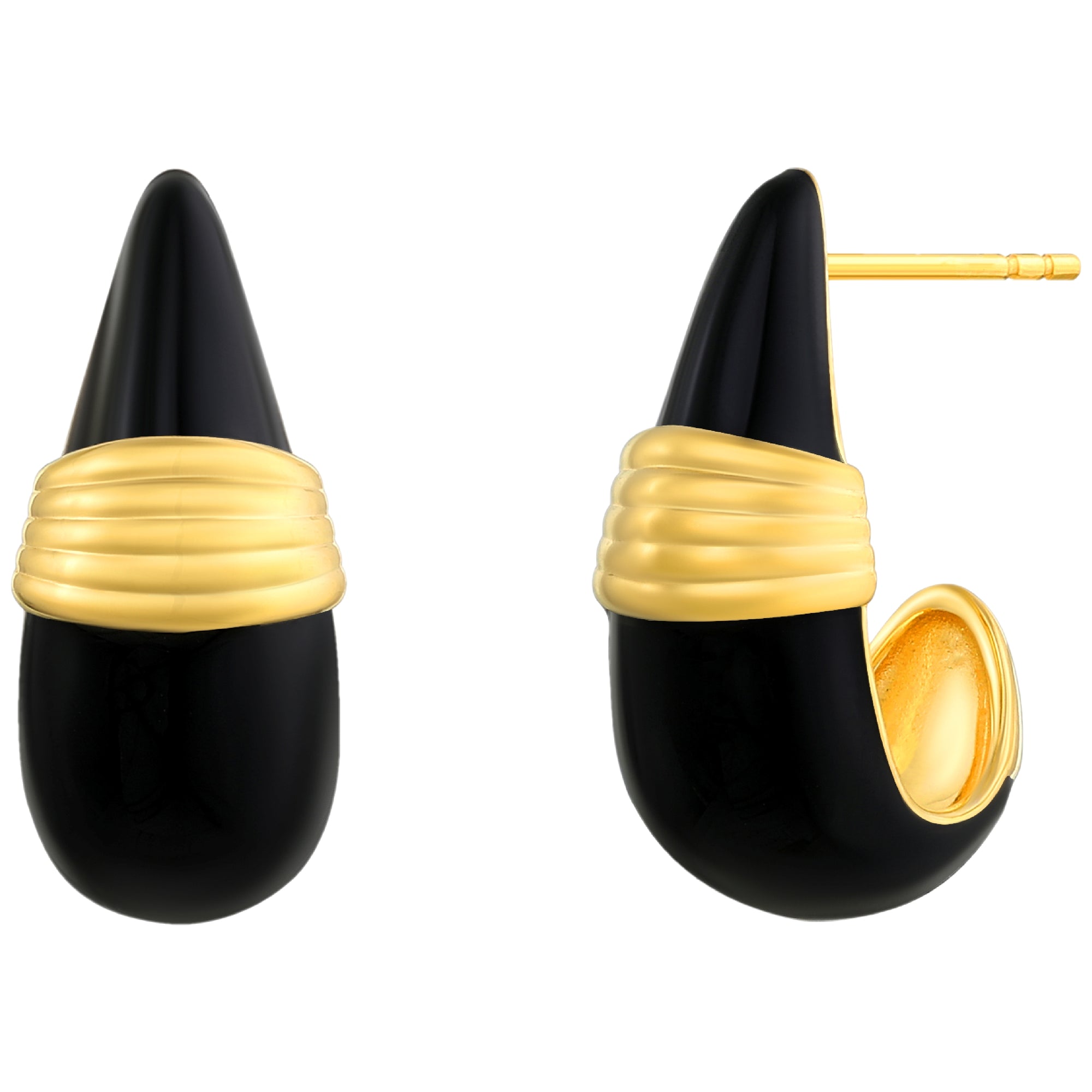 925 STERLING SILVER EARRINGS WITH ENAMEL