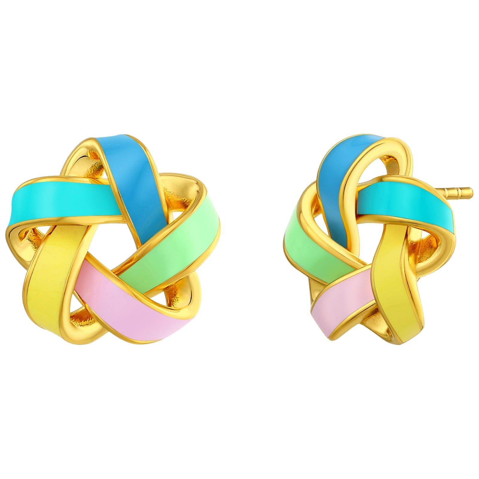 925 STERLING SILVER EARRINGS WITH ENAMEL