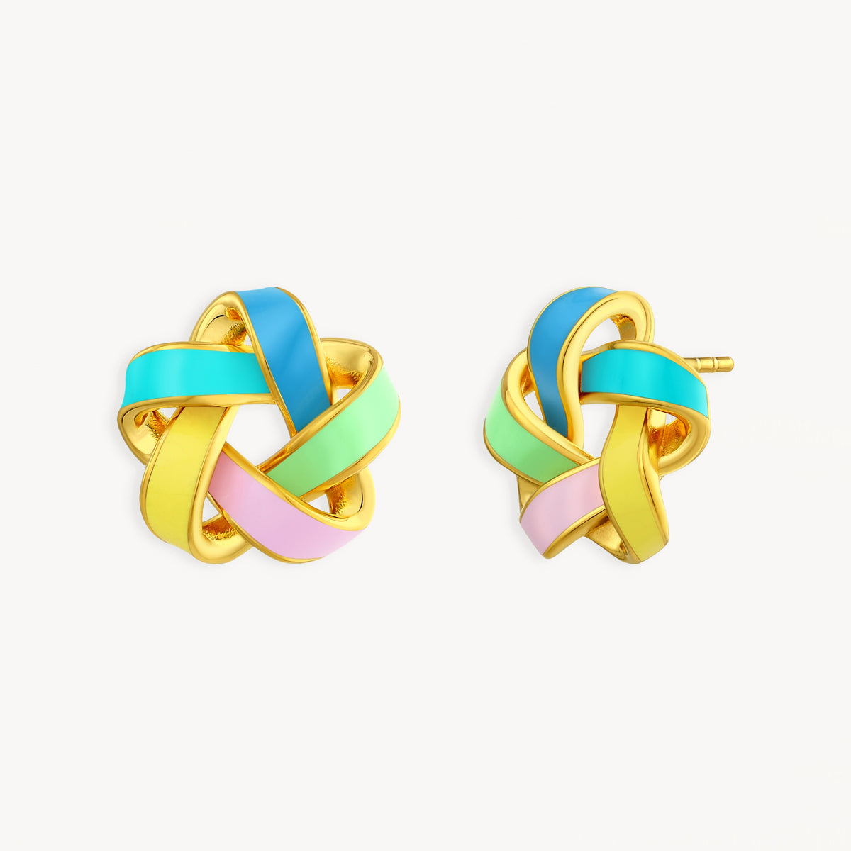 925 STERLING SILVER EARRINGS WITH ENAMEL