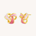 925 STERLING SILVER EARRINGS WITH ENAMEL