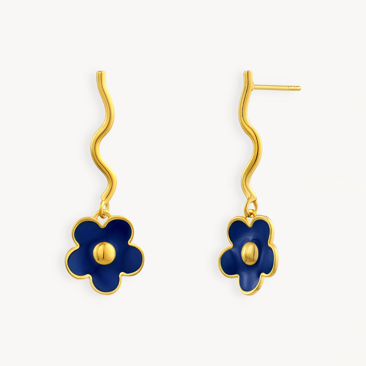 925 STERLING SILVER EARRINGS WITH ENAMEL