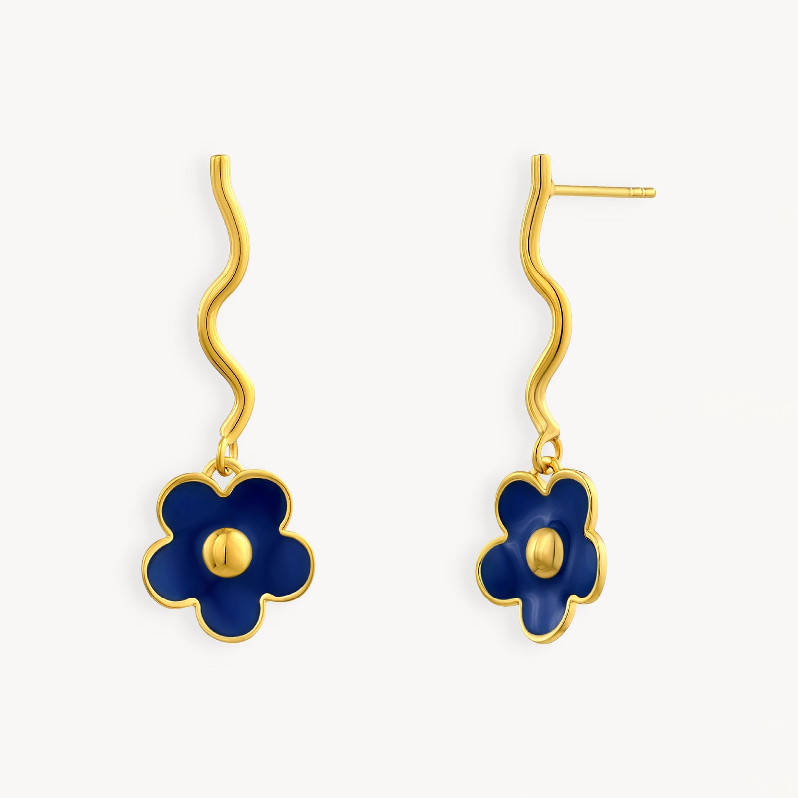 925 STERLING SILVER EARRINGS WITH ENAMEL