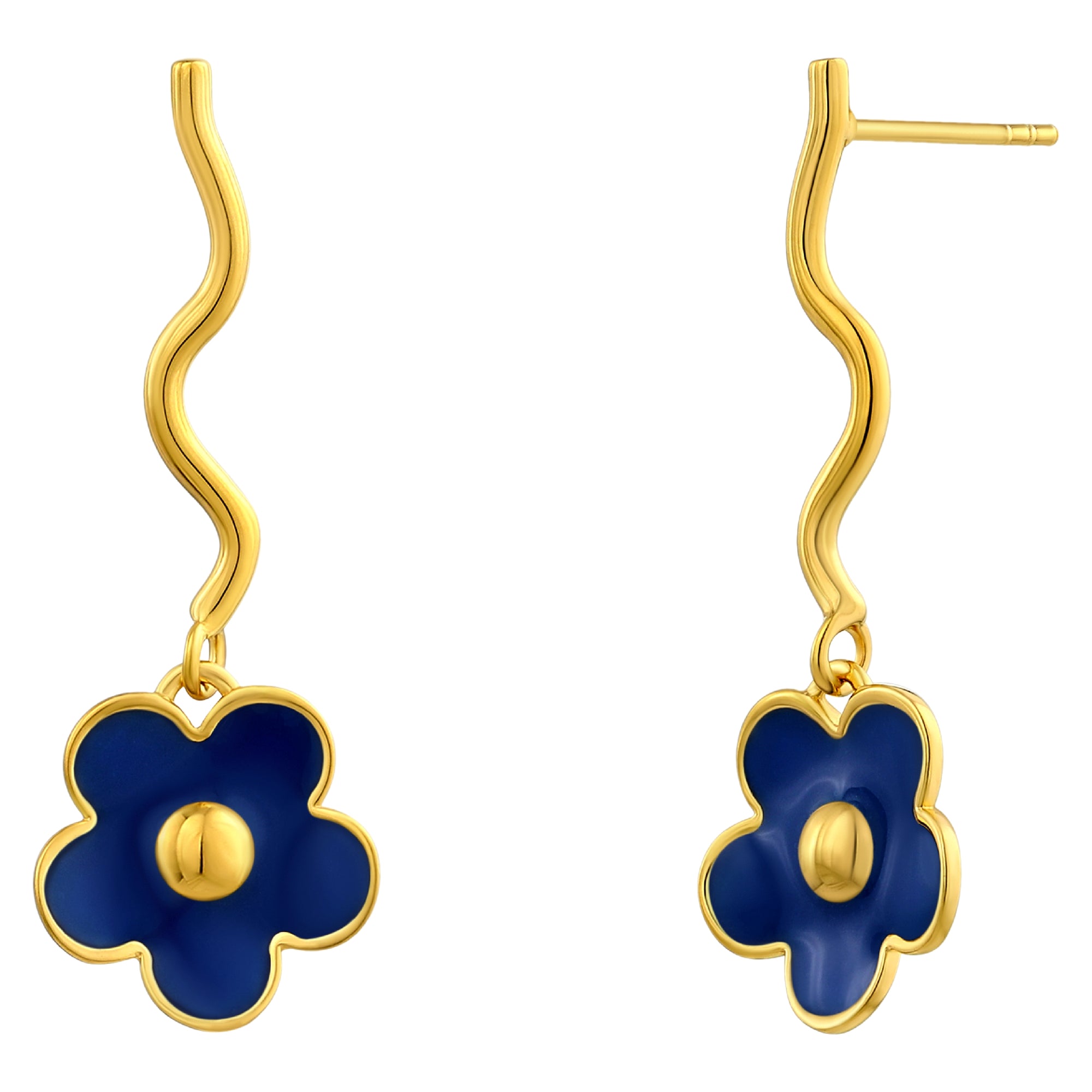 925 STERLING SILVER EARRINGS WITH ENAMEL