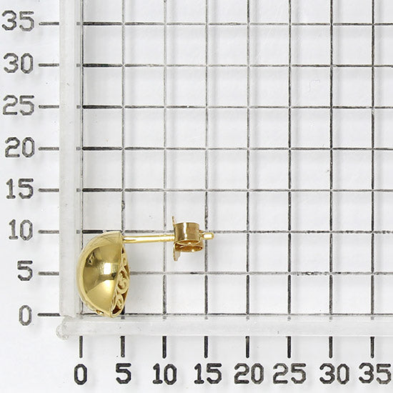 925 STERLING SILVER CREOLE STUD EARRINGS