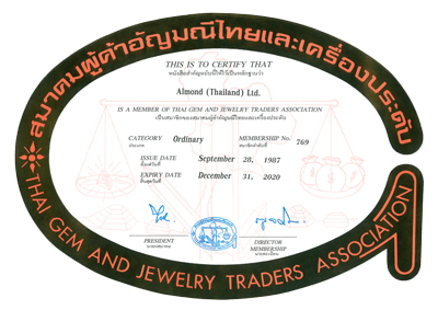 Almond Certificate