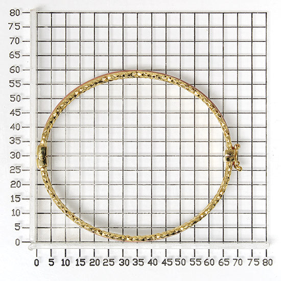 925 STERLING SILVER ENAMEL HINGED BANGLE