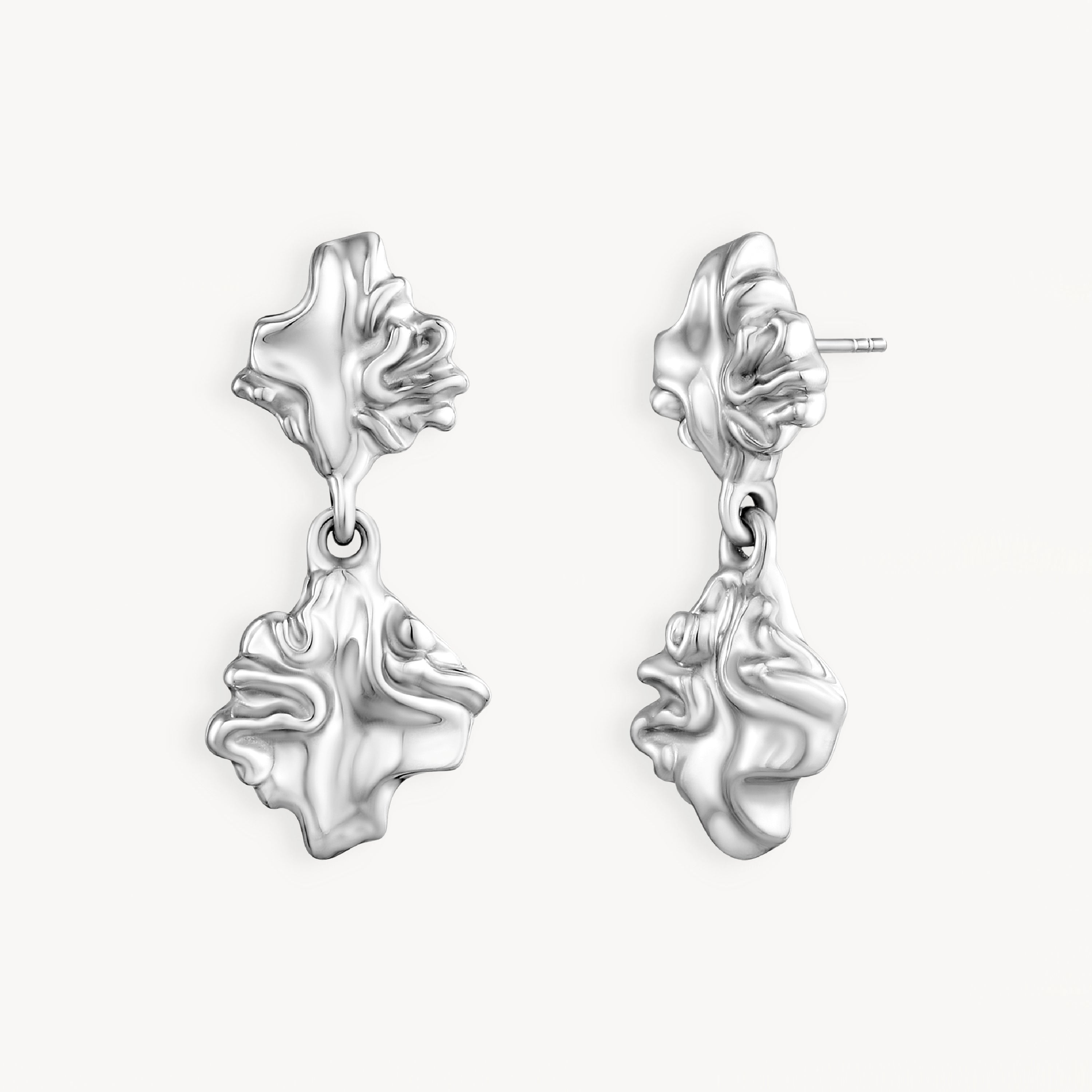 925 STERLING SILVER ELECTROFORM EARRINGS