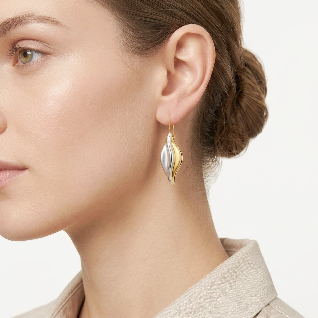 925 STERLING SILVER ELECTROFORM EARRINGS