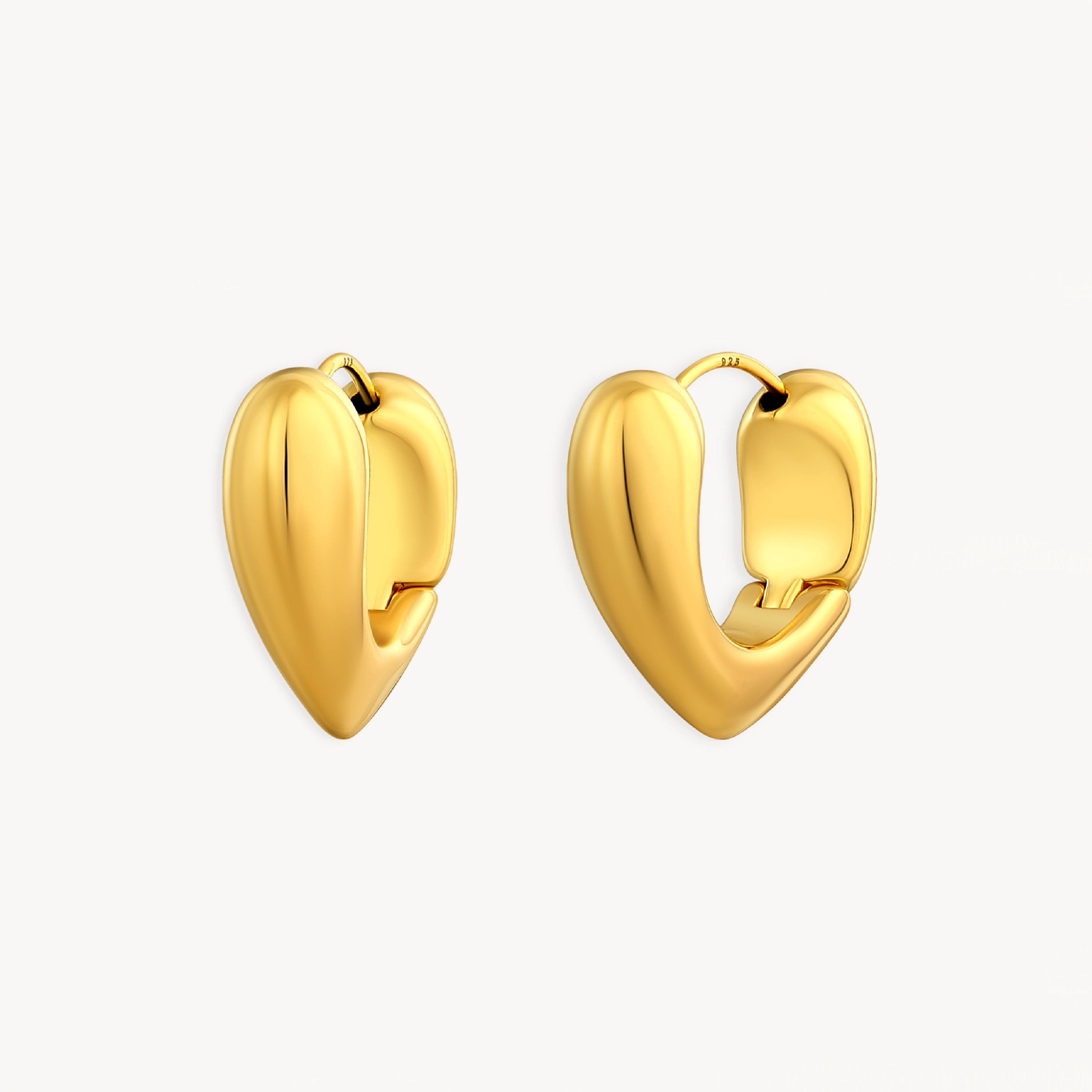 925 STERLING SILVER ELECTROFORM HUGGIE EARRINGS