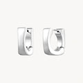 925 STERLING SILVER ELECTROFORM HUGGIE EARRINGS