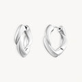 925 STERLING SILVER ELECTROFORM HUGGIE EARRINGS