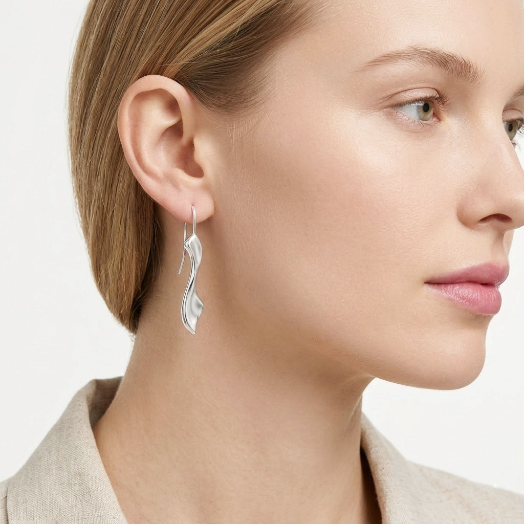925 STERLING SILVER ELECTROFORM EARRINGS