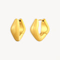 925 STERLING SILVER ELECTROFORM HUGGIE EARRINGS