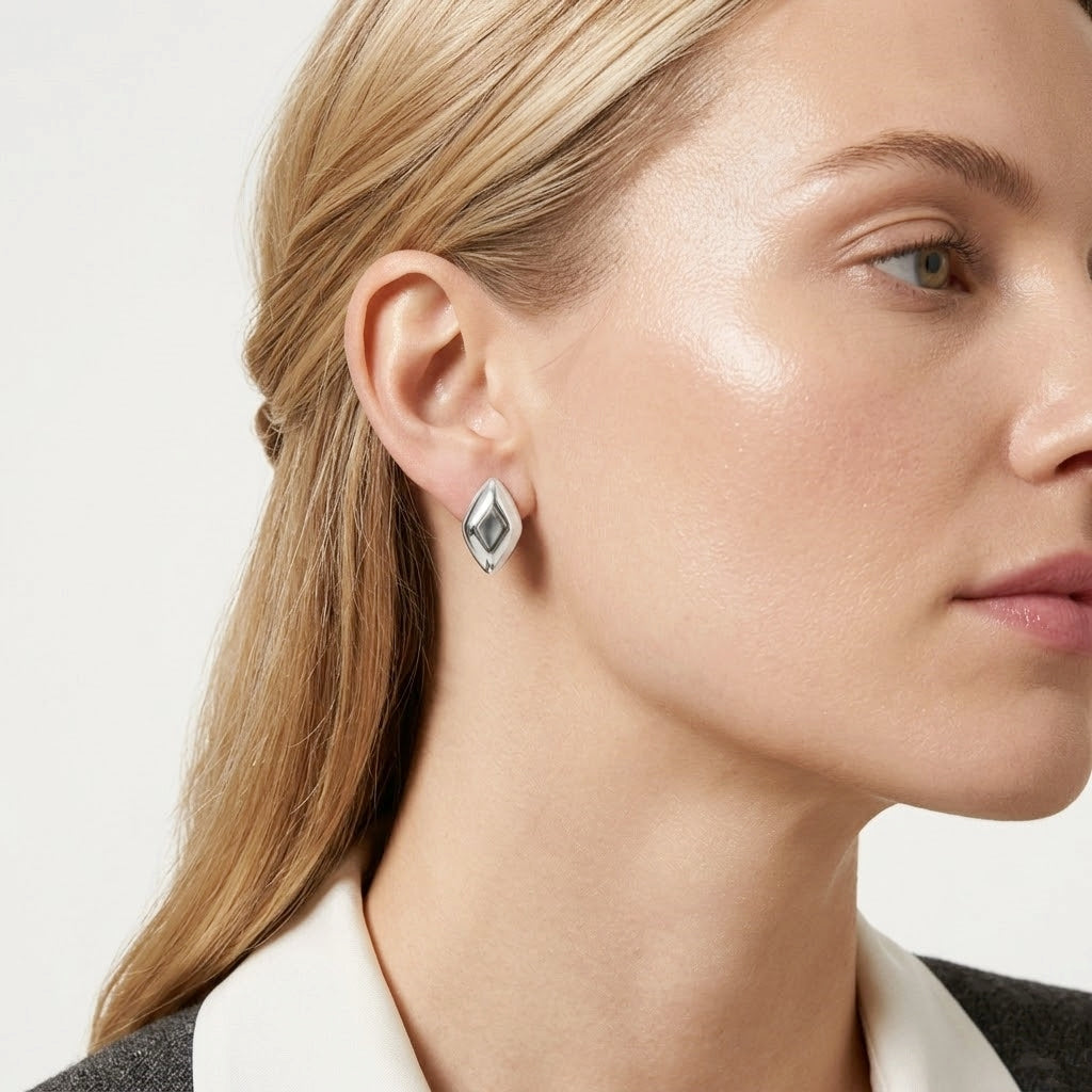 925 STERLING SILVER ELECTROFORM EARRINGS