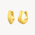 925 STERLING SILVER ELECTROFORM HUGGIE EARRINGS