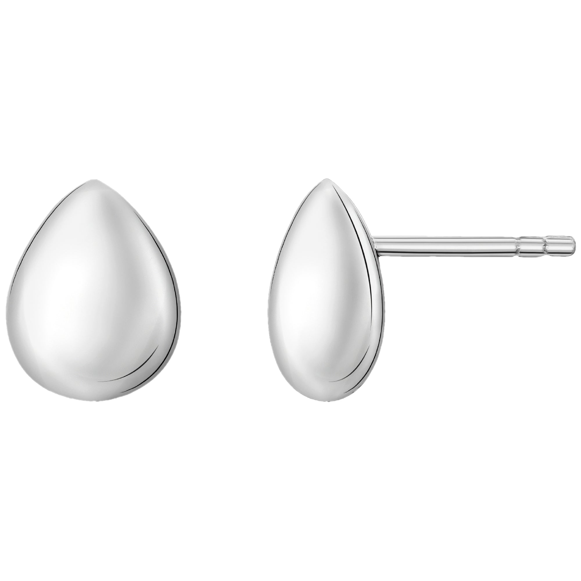 925 STERLING SILVER PEAR STUD EARRINGS