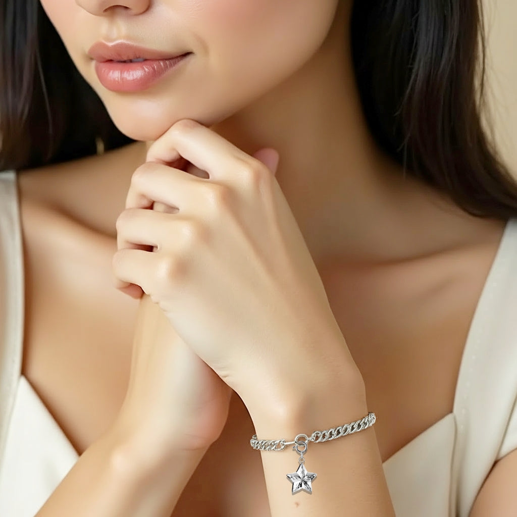 925 STERLING SILVER TINY LITTLE STAR CHARM F51475