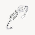 925 STERLING SILVER RIBBON CUFF BANGLE