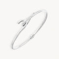 925 STERLING SILVER CASTED LOCK HINGED BANGLE