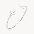 925 STERLING SILVER PLUS&MINUS CUFF BANGLE