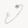 925 STERLING SILVER TRIANGLE CUFF BANGLE
