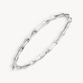 925 STERLING SILVER BAMBOO HINGED BANGLE