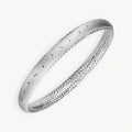 925 STERLING SILVER DIAMOND CUT SLIP ON BANGLE