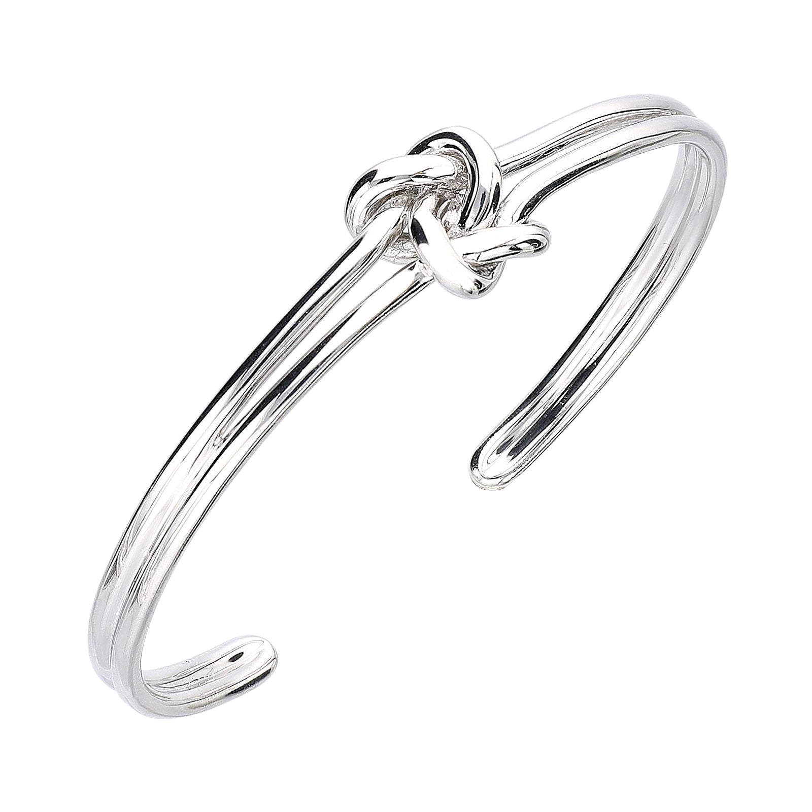 925 STERLING SILVER KNOT CUFF BANGLE
