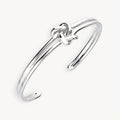 925 STERLING SILVER KNOT CUFF BANGLE