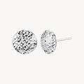 925 STERLING SILVER ROUND STUD EARRINGS