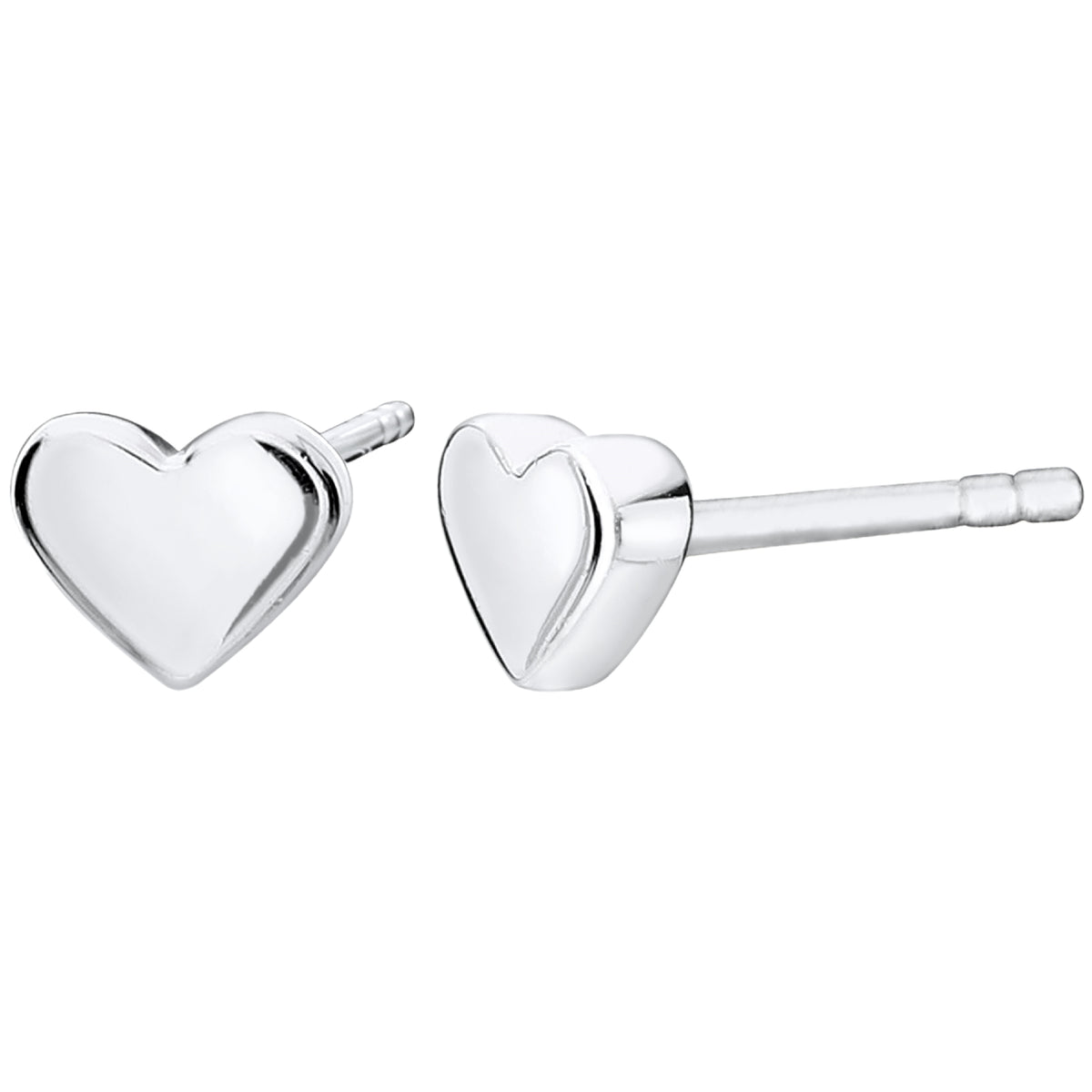 925 STERLING SILVER MINI HEART STUD EARRINGS