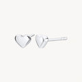 925 STERLING SILVER MINI HEART STUD EARRINGS