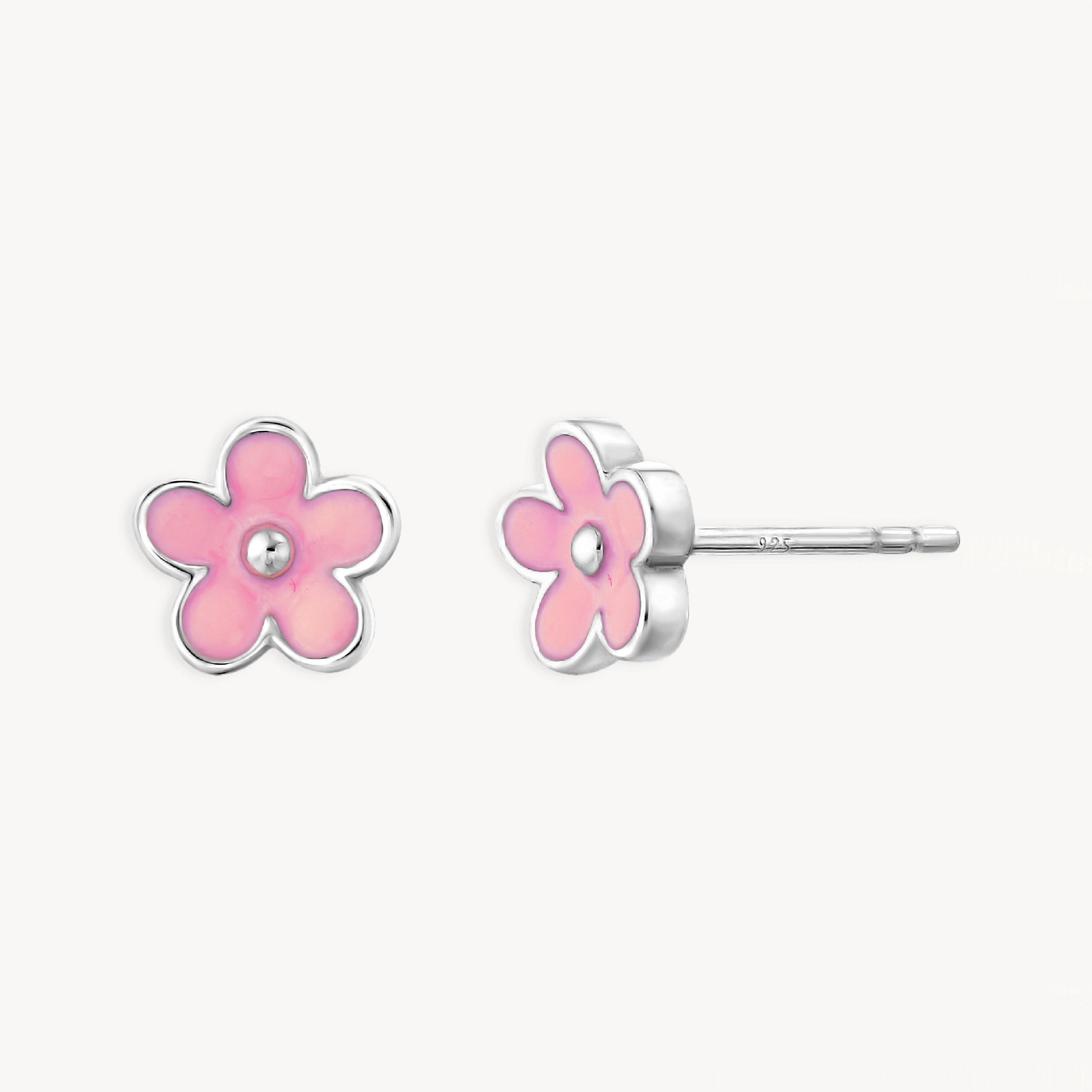 925 STERLING SILVER EARRINGS WITH ENAMEL