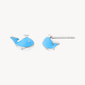925 STERLING SILVER EARRINGS WITH ENAMEL