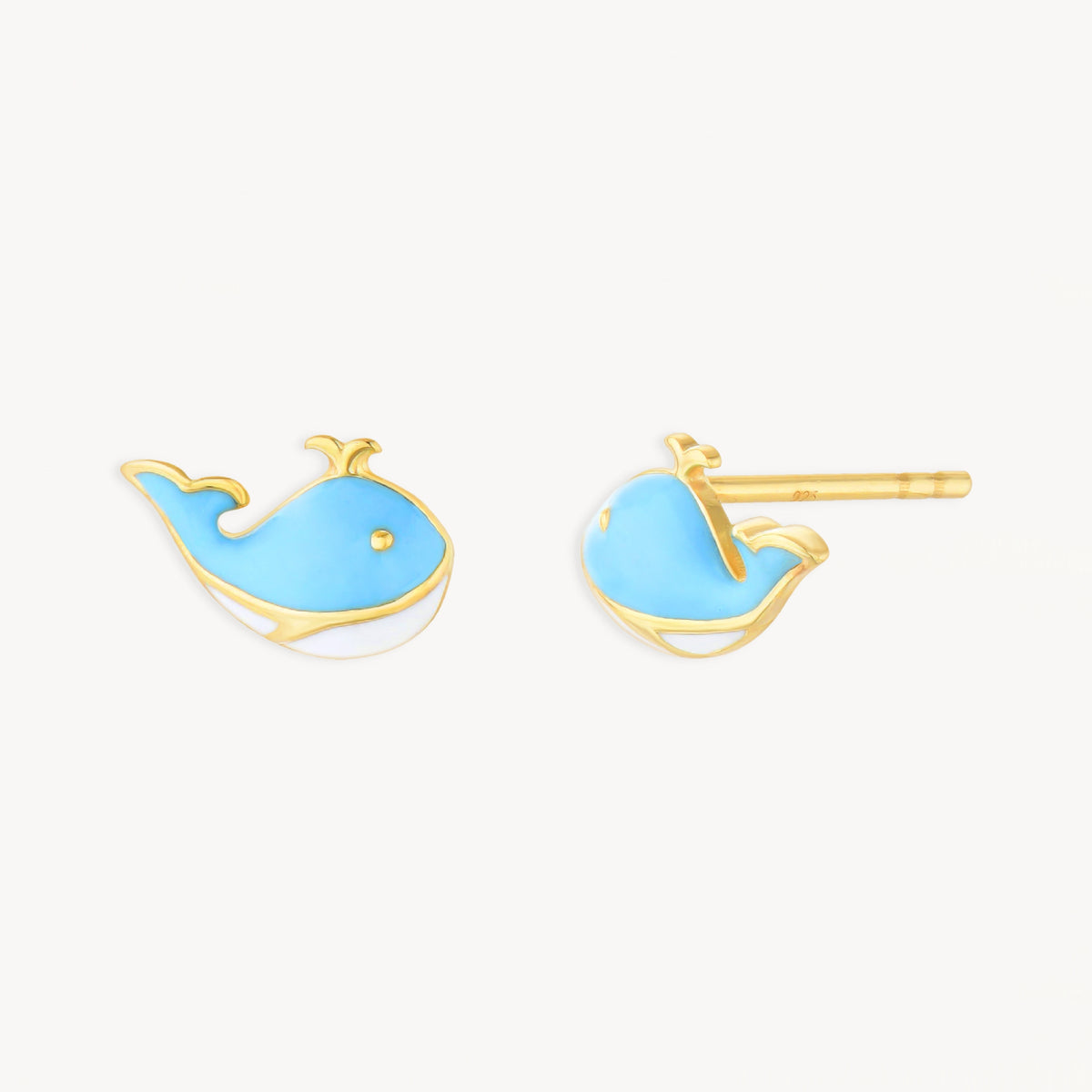 925 STERLING SILVER EARRINGS WITH ENAMEL