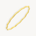 925 STERLING SILVER ROUND WAVE SLIP ON BANGLE