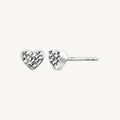 925 STERLING SILVER MINI HEART STUD EARRINGS