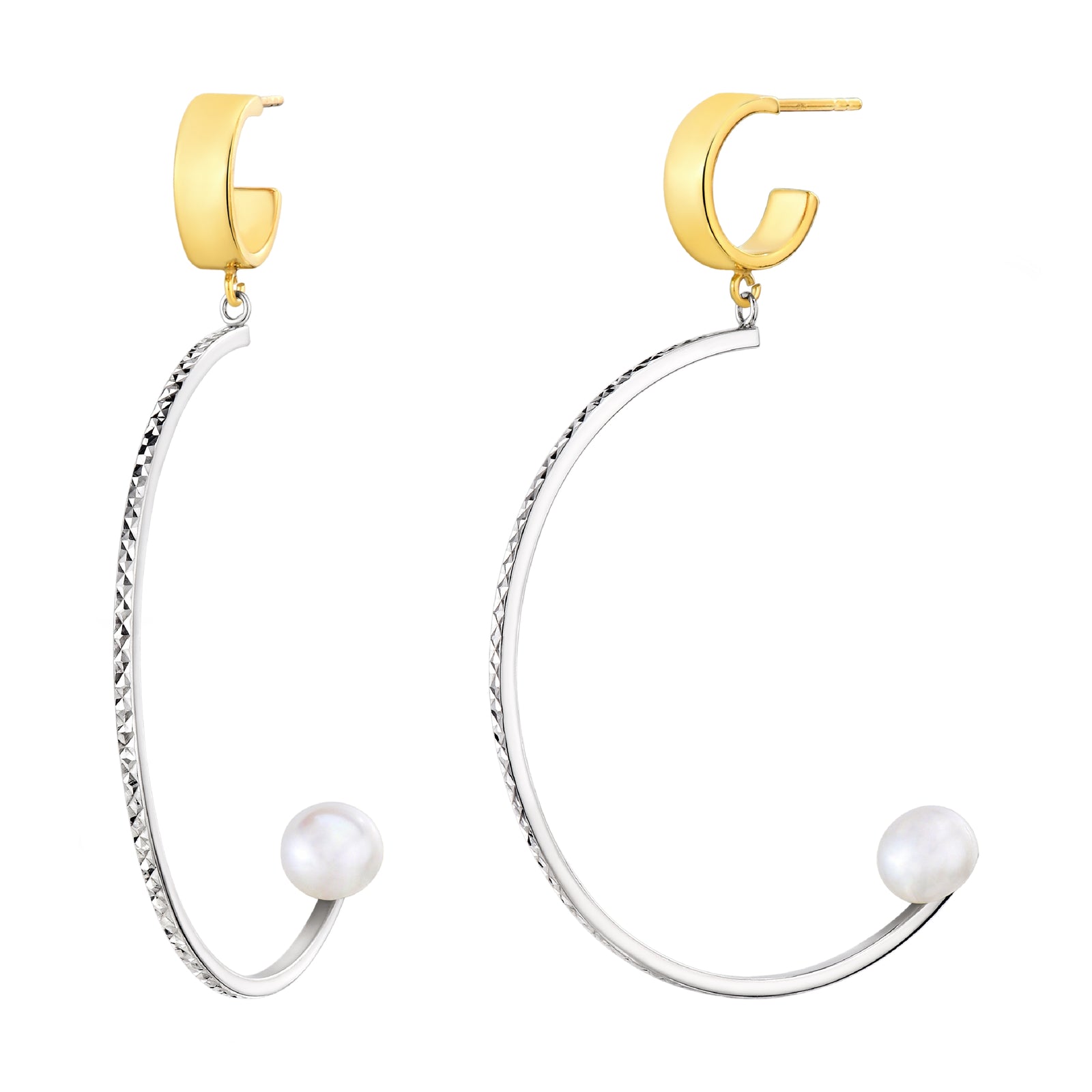 925 STERLING SILVER FRESHWATER PEARLS EARRINGS